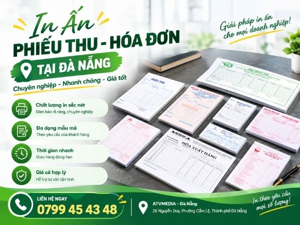 giá in hóa đơn Đà Nẵng theo mẫu cho doanh nghiệp